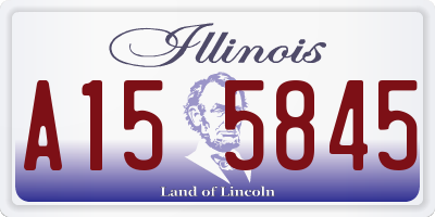 IL license plate A155845