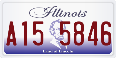 IL license plate A155846