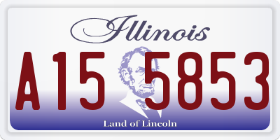 IL license plate A155853