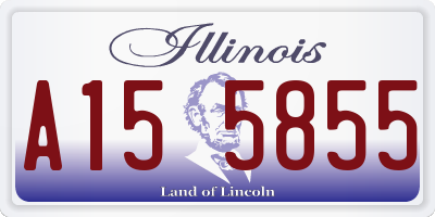 IL license plate A155855
