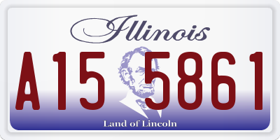 IL license plate A155861