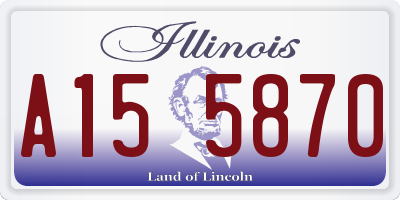 IL license plate A155870