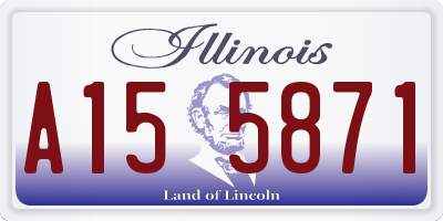 IL license plate A155871