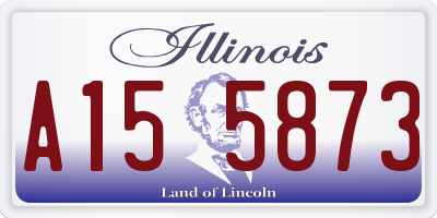 IL license plate A155873