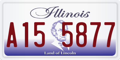 IL license plate A155877