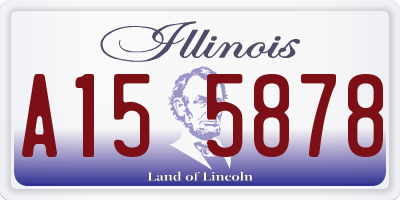 IL license plate A155878