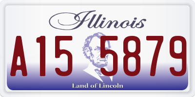 IL license plate A155879