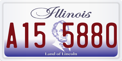 IL license plate A155880