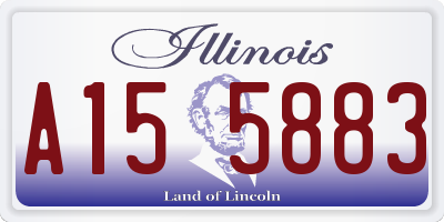 IL license plate A155883