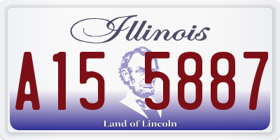 IL license plate A155887