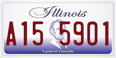 IL license plate A155901