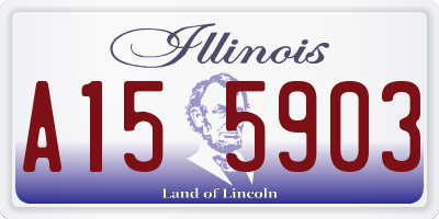 IL license plate A155903