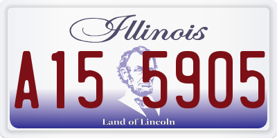 IL license plate A155905