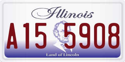 IL license plate A155908