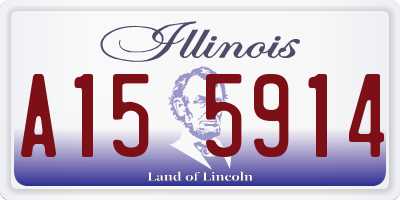 IL license plate A155914