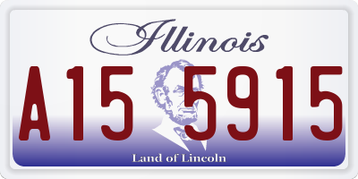 IL license plate A155915