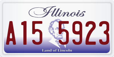 IL license plate A155923