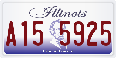 IL license plate A155925
