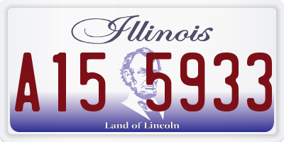 IL license plate A155933