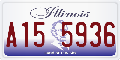 IL license plate A155936