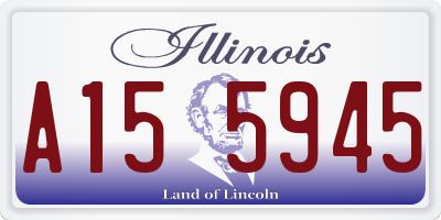 IL license plate A155945