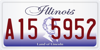 IL license plate A155952