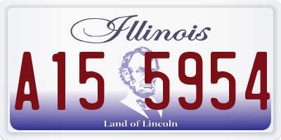 IL license plate A155954
