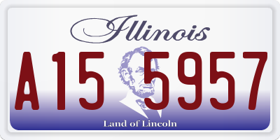 IL license plate A155957
