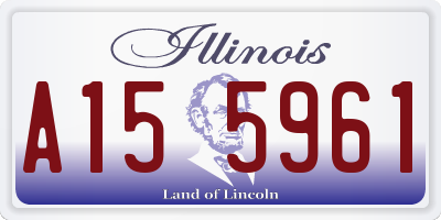 IL license plate A155961