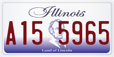 IL license plate A155965