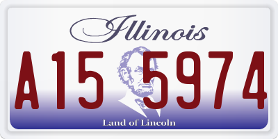 IL license plate A155974