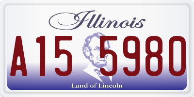 IL license plate A155980