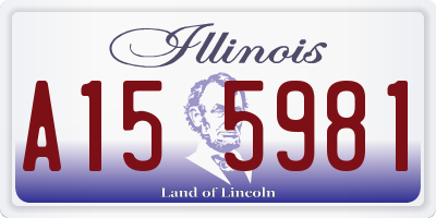 IL license plate A155981