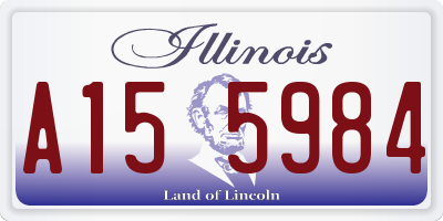 IL license plate A155984