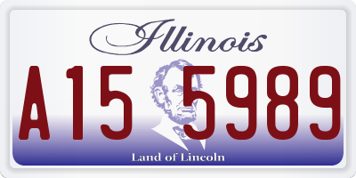 IL license plate A155989