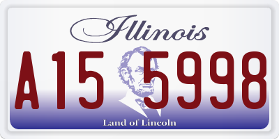 IL license plate A155998