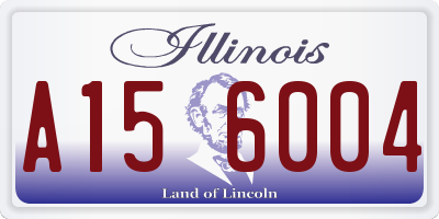 IL license plate A156004