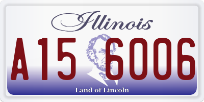 IL license plate A156006