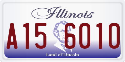 IL license plate A156010