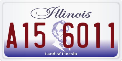 IL license plate A156011