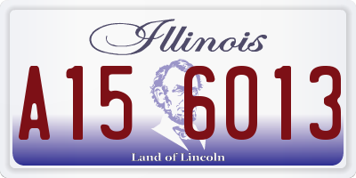 IL license plate A156013