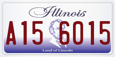 IL license plate A156015