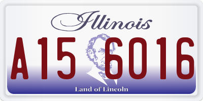 IL license plate A156016
