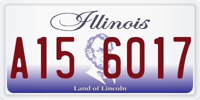 IL license plate A156017