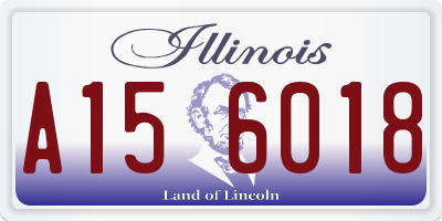 IL license plate A156018