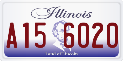 IL license plate A156020