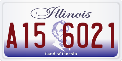 IL license plate A156021