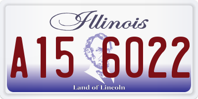IL license plate A156022