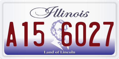 IL license plate A156027