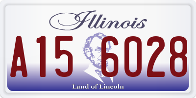 IL license plate A156028